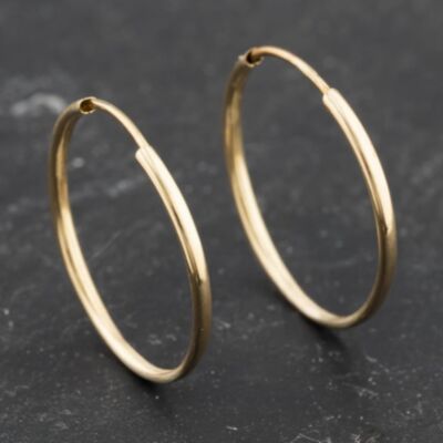 Pre-Owned Yellow Gold 8.7mm Sleeper Hoop Earrings 41173518