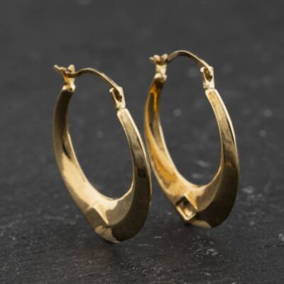 Pre-Owned Yellow Gold 21mm Creole Earrings 41174388