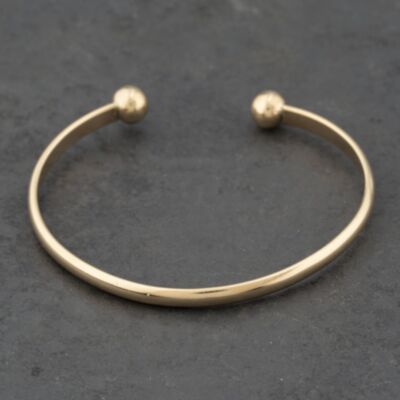 Pre-Owned 9ct Yellow Gold Torque Bangle 41211353