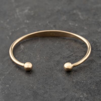 Pre-Owned 9ct Yellow Gold Id Small Torque Bangle 41211394