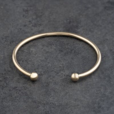 Pre-Owned 9ct Yellow Gold Torque Bangle 41211434