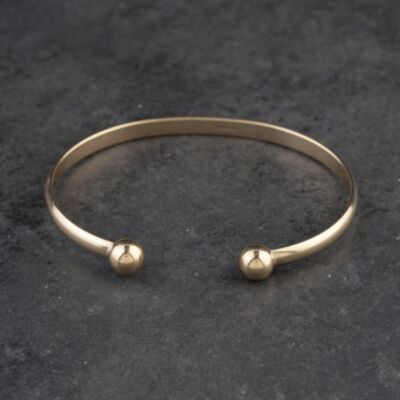 Pre-Owned 9ct Yellow Gold Torque Bangle 41211447