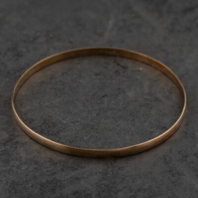 Pre-Owned 9ct Rose Gold Plain Simple Bangle 41211456