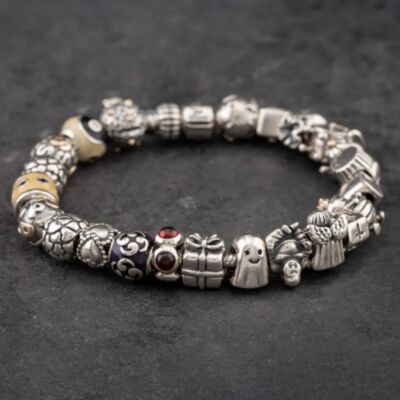 Pre-Owned Pandora Silver Full 21cm Charm Bracelet 41221252
