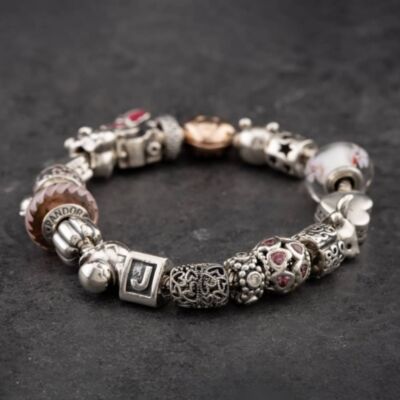 Pre-Owned Pandora Silver Full 20cm Charm Bracelet 41221253