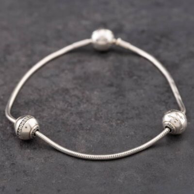 Pre-Owned Pandora Silver Essence 8 Inch Charm Bracelet 41221334