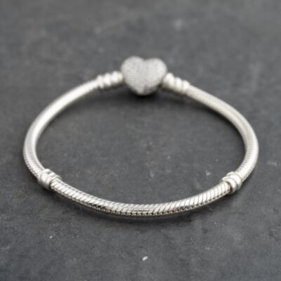 Pre-Owned Pandora Silver Pandora Bracelet 6.5 Inch Snake Chain Bracelet 41221382