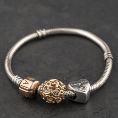 Pre-Owned Pandora Silver Childs Two Piece Set 6.5 Inch Charm Bracelet 41221437