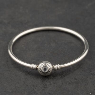 Pre-Owned Pandora Disney Silver Small Charm Bangle 41221441