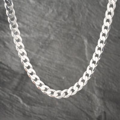 Pre-Owned Silver Heavy 22 Inch Curb Chain 41251499