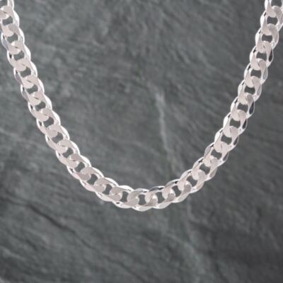 Pre-Owned Silver Heavy 20 Inch Curb Chain 41251573