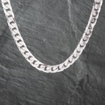 Pre-Owned Silver Heavy 20 Inch Curb Chain 41251586
