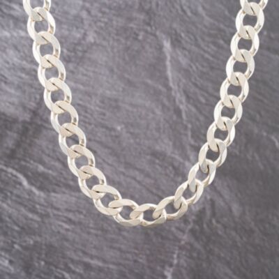 Pre-Owned Silver 24 Inch Curb Chain 41251650