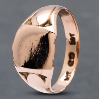 Pre-Owned Vintage Rose Gold Signet Ring 41341577