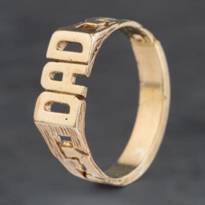Pre-Owned Vintage Yellow Gold Dad Signet Ring 41342312