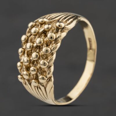 Pre-Owned 9ct Yellow Gold Four Row Keeper Ring 41342534