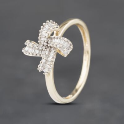 Pre-Owned 9ct Yellow Gold 0.33ct Diamond Cluster Ring 41382908