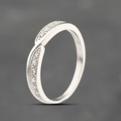 Pre-Owned 9ct White Gold 0.10ct Brilliant Cut Diamond Dress Ring 41383680