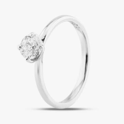 Pre-Owned 18ct White Gold 0.71ct Brilliant Cut Diamond Solitaire Ring 41481095