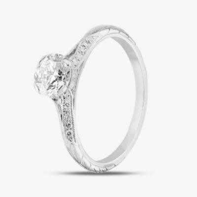 Pre-Owned Platinum Brilliant Cut Diamond Solitaire Ring 41481531