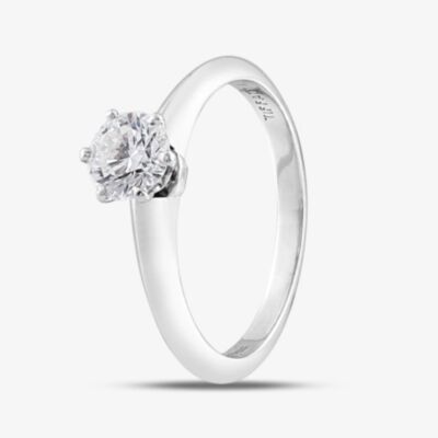 Pre-Owned Platinum 0.66ct Brilliant Cut Diamond Tiffany Solitaire Ring 41481656