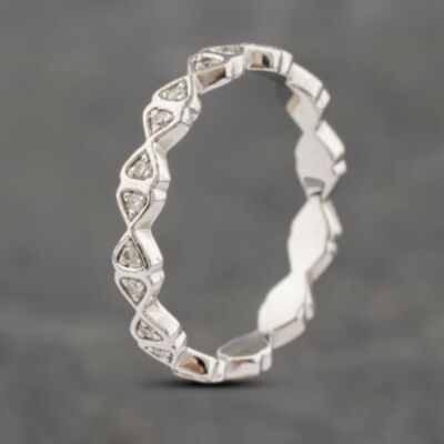 Pre-Owned Platinum 0.25ct Brilliant Cut Diamond Full Eternity Ring 41482056