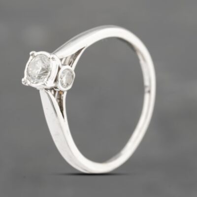 Pre-Owned 9ct White Gold 0.38ct Brilliant Cut Diamond Solitaire Ring 41482085