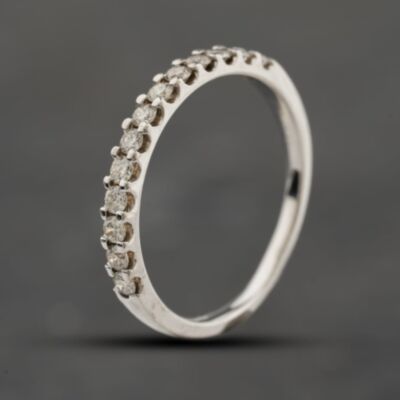 Pre-Owned 18ct White Gold 0.30ct Diamond Half Eternity Ring 41482549