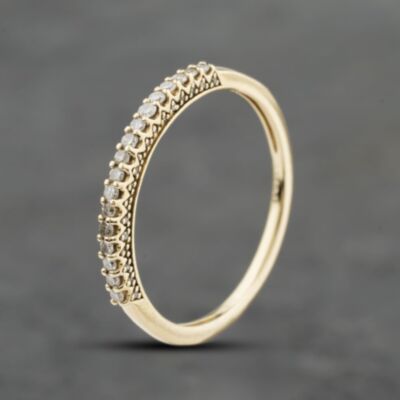Pre-Owned 9ct Yellow Gold 0.20ct Diamond Half Eternity Ring 41482566