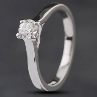Pre-Owned Platinum 0.30ct Brilliant Cut Diamond Solitaire Ring 4148370
