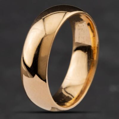 Pre-Owned Vintage 22ct Yellow Gold D Shape 6mm Plain Wedding Ring 41871191