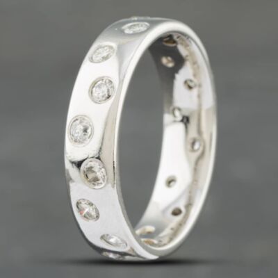 Pre-Owned Platinum Brilliant Cut Diamond Set 6mm Wedding Ring 41871302