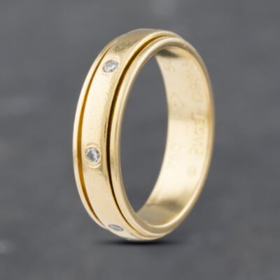 Pre-Owned 18ct Yellow Gold 0.50ct Diamond Rubover 4.6mm Wedding Ring 41871404