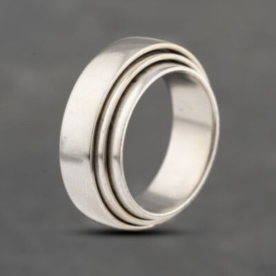 Pre-Owned Platinum Triple Two Colour 7mm Plain Wedding Ring 41871418