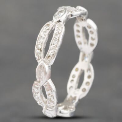 Pre-Owned Platinum Diamond Fancy Full Eternity Ring 43121073