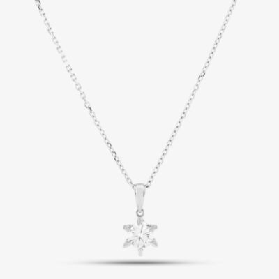 Pre-Owned Platinum 0.76ct Brilliant Cut Diamond Pendant & 16-18 Inch Trace Chain 43141145