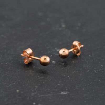 Pre-Owned Rose Gold 3mm Ball Stud Earrings 43171404