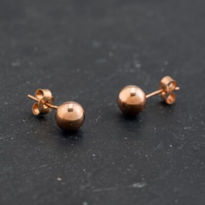 Pre-Owned Rose Gold 6mm Ball Stud Earrings 43171410