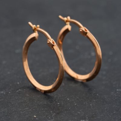 Pre-Owned Rose Gold 20mm Hoop Earrings 43171415