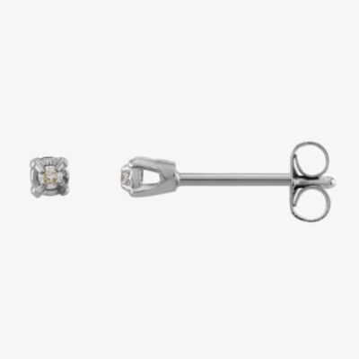 Pre-Owned 14ct White Gold 0.07ct Diamond Stud Earrings 4333086