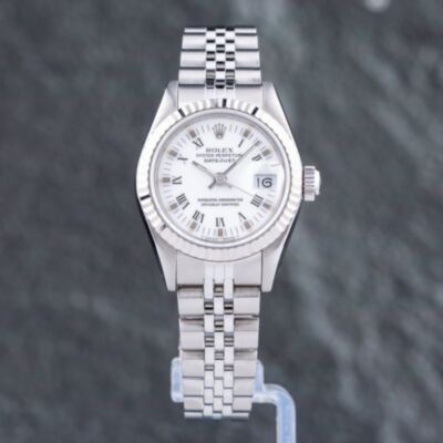 Pre-Owned Rolex Ladies Datejust White Bracelet Watch 69174