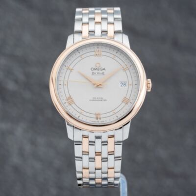 Pre-Owned OMEGA Mens De Ville Cream Bracelet Watch 42420402002003