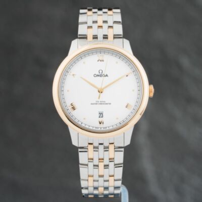 Pre-Owned OMEGA Mens De Ville Prestige Silver Bracelet Watch 43420402