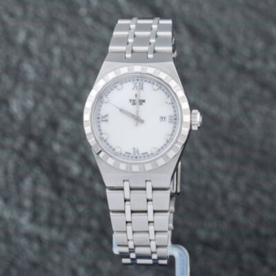 Pre-Owned Tudor Ladies Royal Silver Dial Bracelet Watch M28300-0005