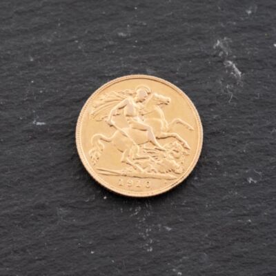 Pre-Owned 22ct Yellow Gold 1910 Edward VII Half Sovereign Coin 47011203