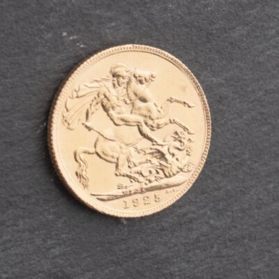 Pre-Owned 22ct Yellow Gold 1925 George V Full Sovereign Coin Coin 47021186