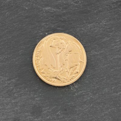 Pre-Owned 22ct Yellow Gold 2012 Queen Elizabeth II Jubilee Full Sovereign Coin 47021198