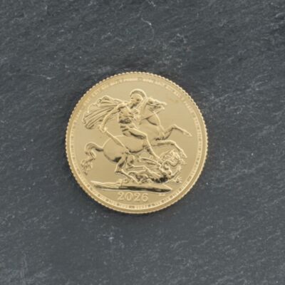 Pre-Owned 22ct Yellow Gold 2026 Charles III Full Sovereign Coin 47021205