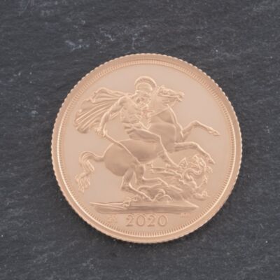 Pre-Owned 22ct Yellow Gold 2020 Queen Elizabeth II Full Sovereign Coin 47021210