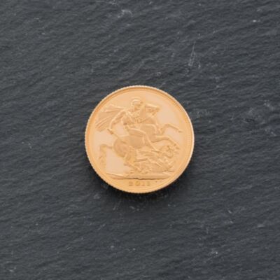 Pre-Owned 22ct Yellow Gold 2013 Queen Elizabeth II Full Sovereign Coin 47021255